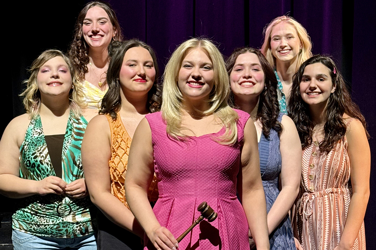 group of young women